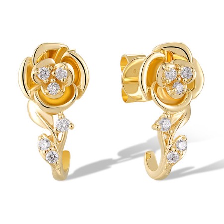 14KY Earrings Diamond (E321156DIA14KY)