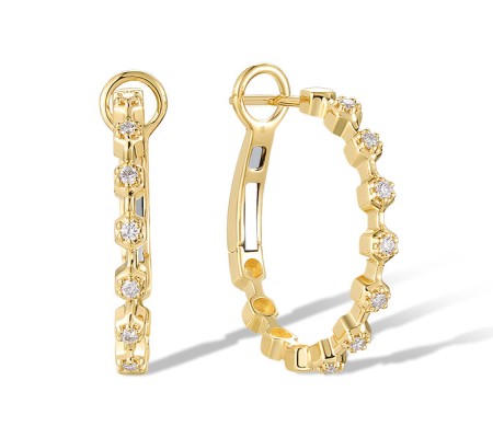 14KY Earrings Diamond (E321157ADIA14KY)