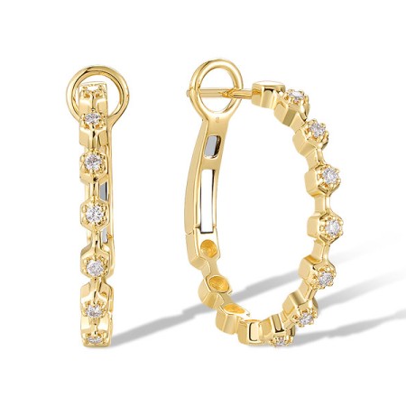 14KY Earrings Diamond (E321157ADIA14KY)