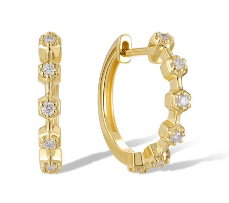 14KY Earrings Diamond (E321157DIA14KY)