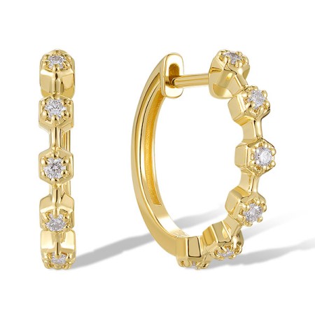 14KY Earrings Diamond (E321157DIA14KY)