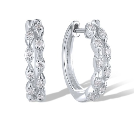 14KW Earrings Diamond (E321162DIA14KW)