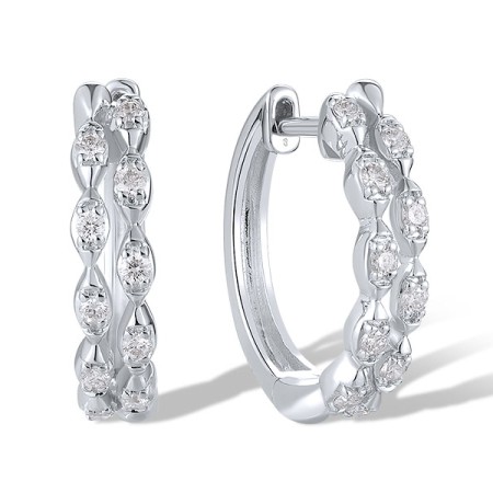 14KW Earrings Diamond (E321162DIA14KW)