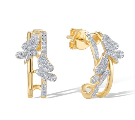 14KYW Earrings Diamond (E321211DIA14KYW)