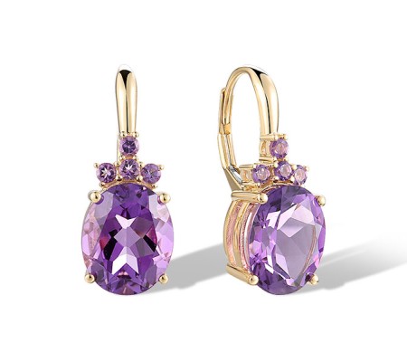 14KY Earrings Amethyst (E321255AME14KY)