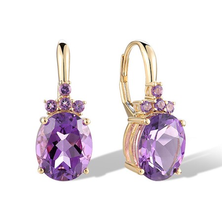 14KY Earrings Amethyst (E321255AME14KY)
