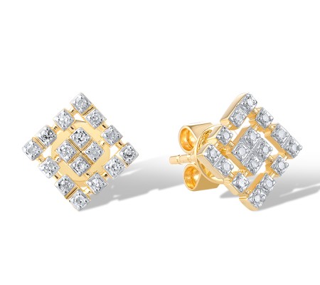14KYW Earrings Diamond (E321292DIA14KYW)