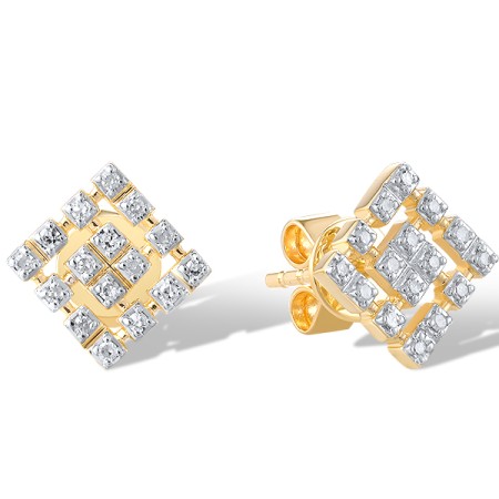 14KYW Earrings Diamond (E321292DIA14KYW)