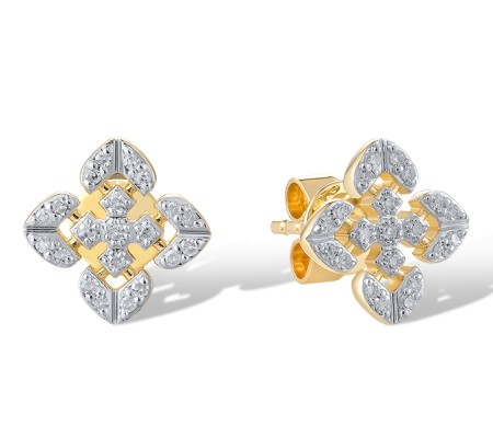 14KYW Earrings Diamond (E321293DIA14KYW)