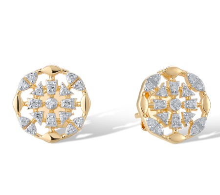 14KYW Earrings Diamond (E321294DIA14KYW)