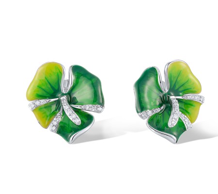 14KW Earrings Diamond,Enamel (E321363ENA14KW)