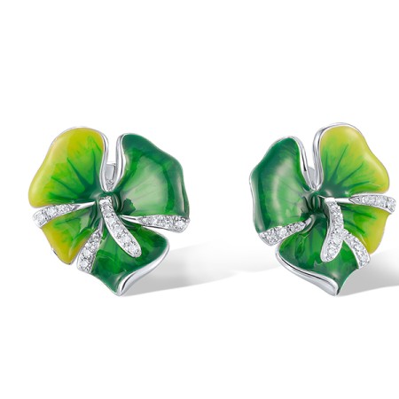 14KW Earrings Diamond,Enamel (E321363ENA14KW)