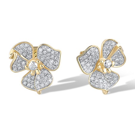 14KYW Earrings Diamond (E321449DIA14KYW)