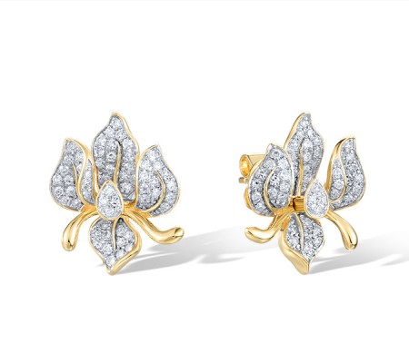 14KYW Earrings Diamond (E321451DIA14KYW)