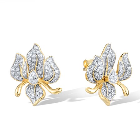 14KYW Earrings Diamond (E321451DIA14KYW)