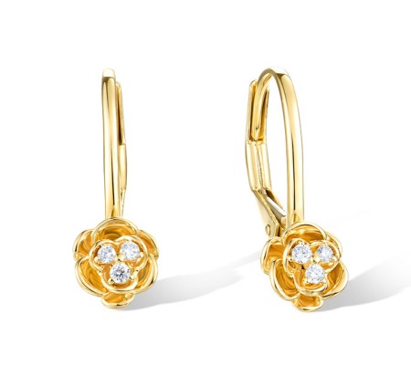 14KY Earrings Diamond (E321454DIA14KY)