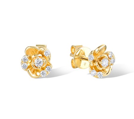 14KY Earrings Diamond (E321456DIA14KY)