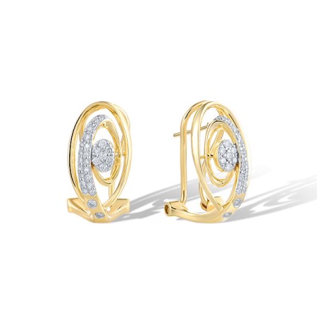 14KYW Earrings Diamond (E321486DIA14KYW)