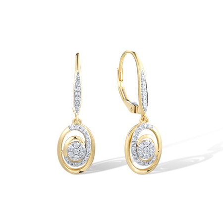 14KYW Earrings Diamond (E321487DIA14KYW)