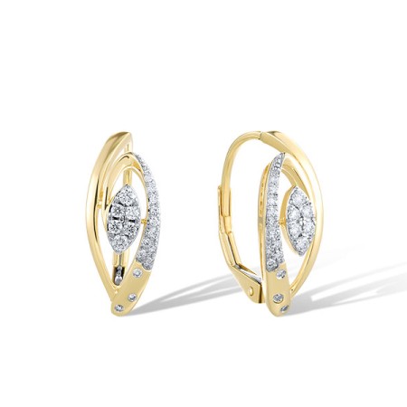 14KYW Earrings Diamond (E321488DIA14KYW)