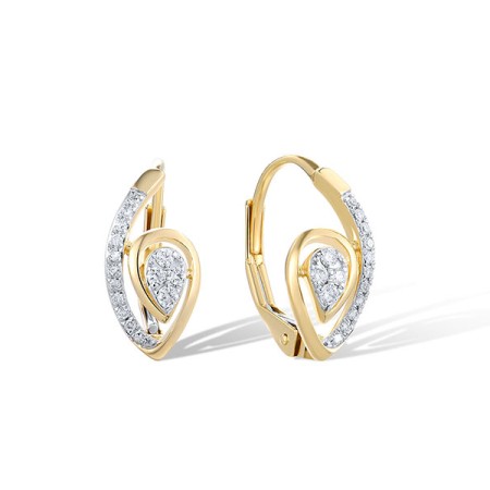 14KYW Earrings Diamond (E321489DIA14KYW)