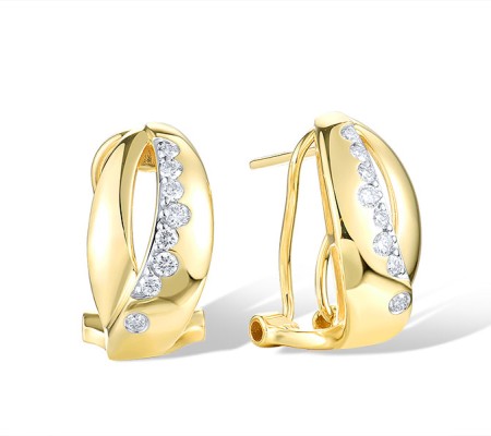14KYW Earrings Diamond (E321500DIA14KYW)