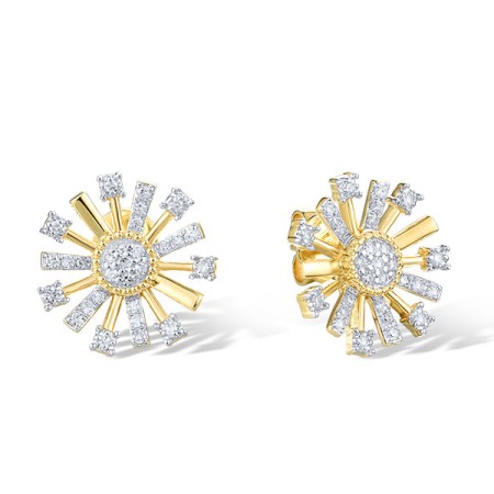 14KYW Earrings Diamond (E321517DIA14KYW)