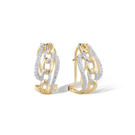 14KYW Earrings Diamond (E321520DIA14KYW)
