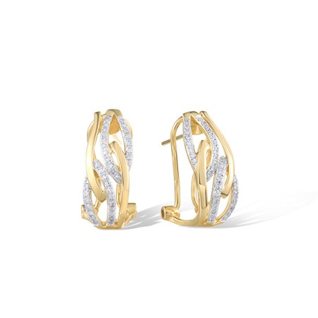 14KYW Earrings Diamond (E321521DIA14KYW)