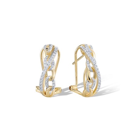14KYW Earrings Diamond (E321523DIA14KYW)