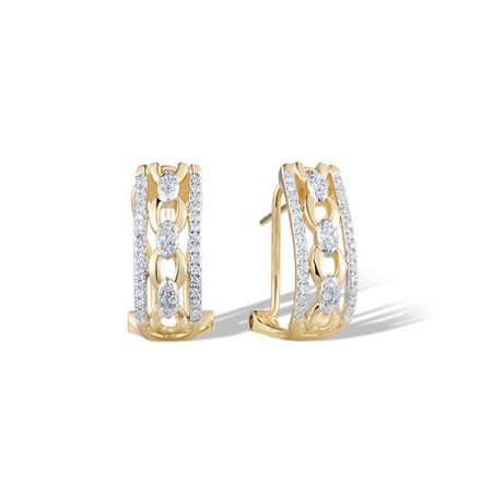 14KYW Earrings Diamond (E321524DIA14KYW)
