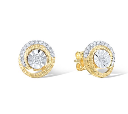 14TT Earrings Diamond (E321548DIA14TT)