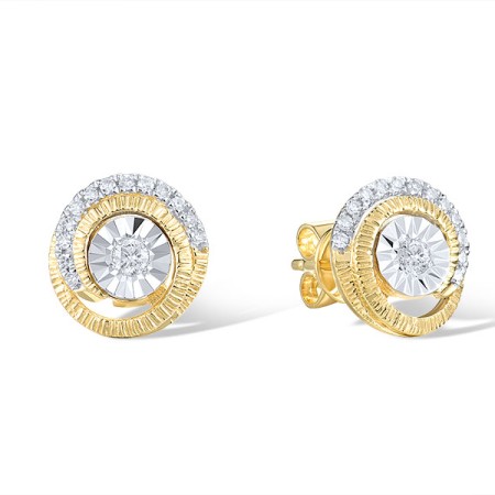 14TT Earrings Diamond (E321548DIA14TT)