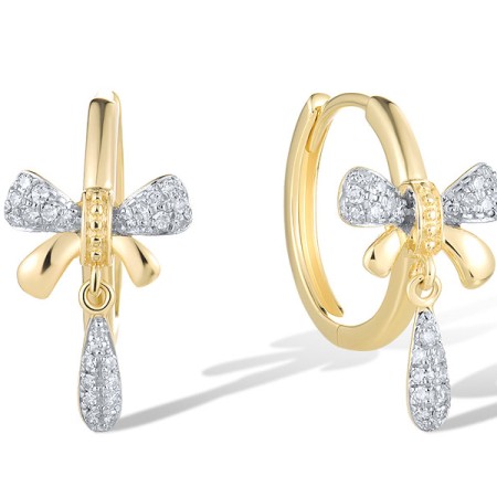 14KYW Earrings Diamond (E321598DIA14KYW)