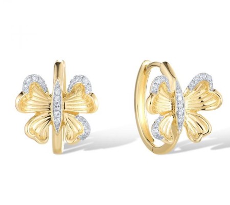 14KYW Earrings Diamond (E321602DIA14KYW)