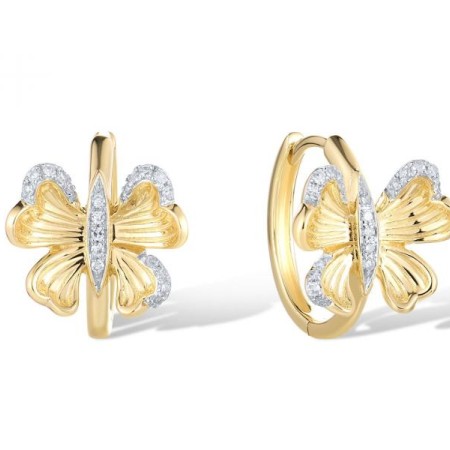 14KYW Earrings Diamond (E321602DIA14KYW)