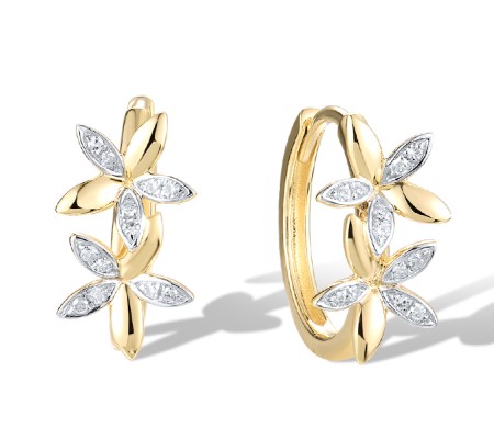 14KYW Earrings Diamond (E321604DIA14KYW)