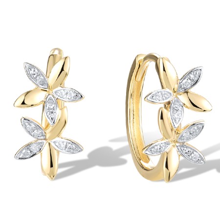 14KYW Earrings Diamond (E321604DIA14KYW)