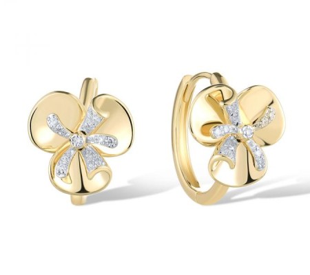 14KYW Earrings Diamond (E321605DIA14KYW)