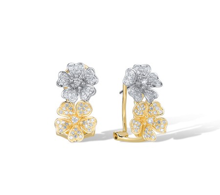 14TT Earrings Diamond (E321662DIA14TT)