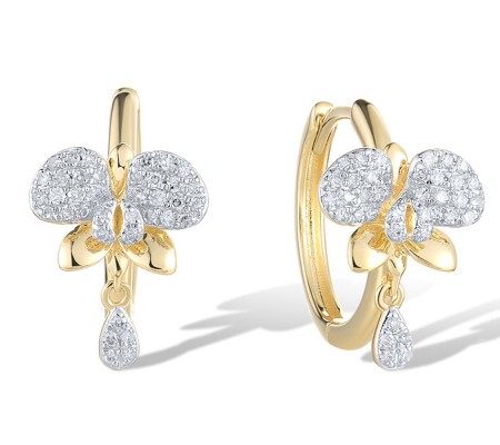 14KYW Earrings Diamond (E321663DIA14KYW)