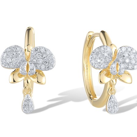 14KYW Earrings Diamond (E321663DIA14KYW)