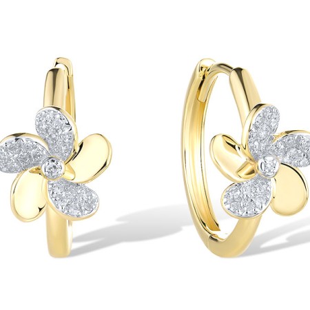 14KYW Earrings Diamond (E321665DIA14KYW)