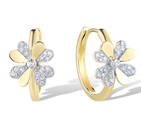 14KYW Earrings Diamond (E321667DIA14KYW)