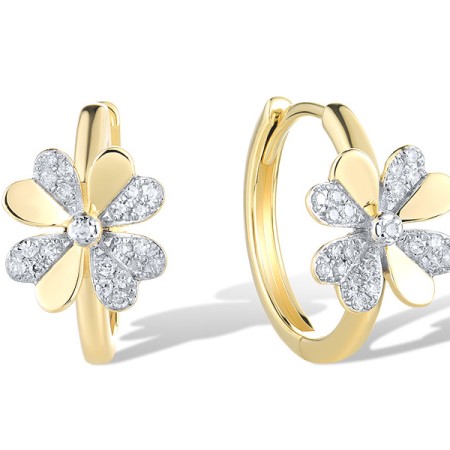 14KYW Earrings Diamond (E321667DIA14KYW)