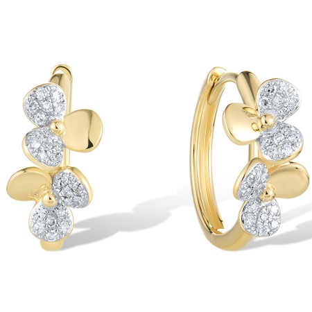 14KYW Earrings Diamond (E321668DIA14KYW)
