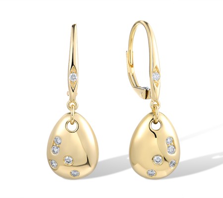 14KY Earrings Diamond (E321727DIA14KY)