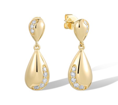 14KY Earrings Diamond (E321728DIA14KY)