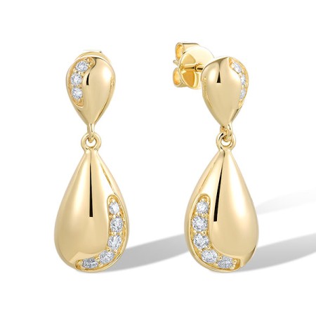 14KY Earrings Diamond (E321728DIA14KY)