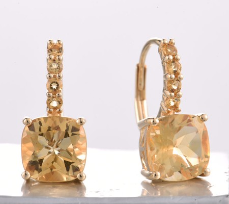 14KY Earrings Citrine (E321747CIT14KY)